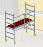 andaime de aluminio chico estreito andaime de aluminio chico estreito